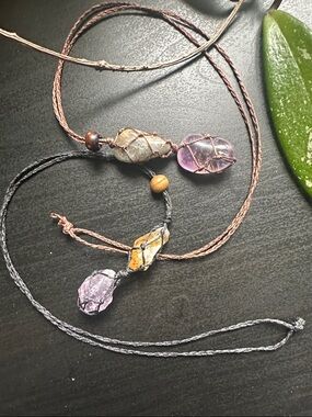 Handmade crystal necklace bundle